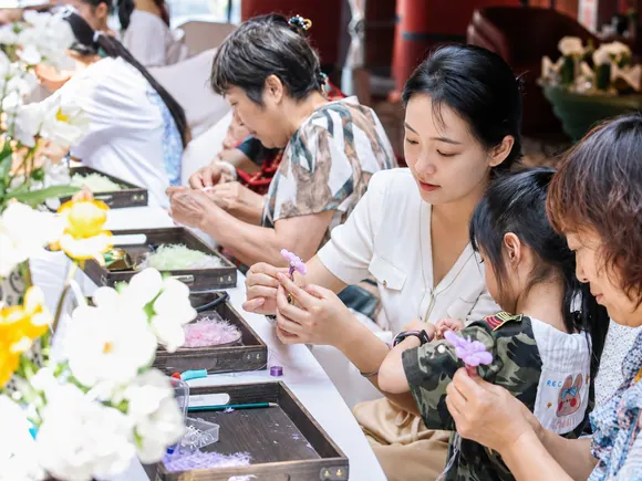非遗绒花沙龙现场实景图 5